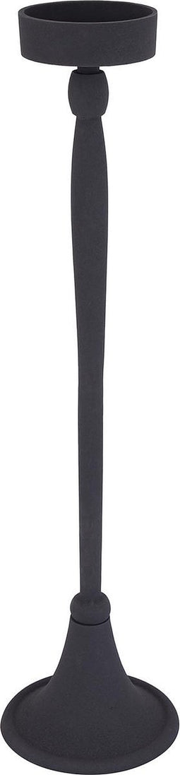 PTMD Zival Black Casted Alu Candleholder Round High