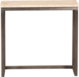 PTMD Zoah Black Travertine Rectangle Sidetable SV3