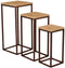 PTMD Zoah Copper Mango Wood Square Sidetable SV3