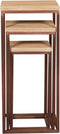 PTMD Zoah Copper Mango Wood Square Sidetable SV3