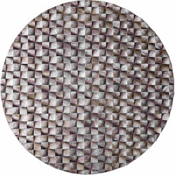 PTMD Zoaya Bronze Mdf Wood Wall Panel 3D Cubes Round L