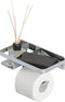 Tiger Caddy - Wc rolhouder met planchet - 24 cm - Chroom