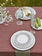 Laura Ashley Tafelkleed - Tafellaken - Kitchen Linen Collectables Oxblood - Rood streep - 140x240cm