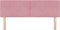vidaXL - Hoofdbord - met - Kristallen - Knoppen - - - Roze - - - 140 - cm - - - Velvet