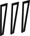 Tafelpoot V-Model - 20x10,5x72 - Zwart - Metaal - Set van 3