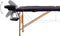 vidaXL - Massagetafel - inklapbaar - 2 - zones - hout - zwart