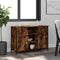 vidaXL - Dressoir - 100x35x70 - cm - bewerkt - hout - gerookt - eikenkleurig