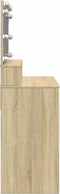 vidaXL - Kaptafel - met - LED - 80x41x134,5 - cm - sonoma - eikenkleurig