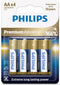 Philips LR03M4B/10 - AA Alkaline Batterijen - Lange levensduur - 4 stuks