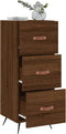 vidaXL - Dressoir - 34,5x34x90 - cm - bewerkt - hout - bruin - eikenkleur