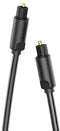 Vention - Optische Toslink Audiokabel - 3 m - Zwart