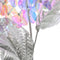 Hortensia plastic l65b15h10 cm zilver/goud