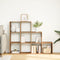 vidaXL - Kamerscherm - / - boekenkast - 137,5x29x103,5 - cm - hout - artisanaal - eik