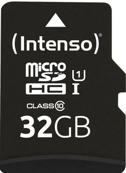 Intenso microSDHC - 32GB - UHS-I Class 10 - Leessnelheid 90MB/s