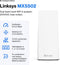 Linksys Atlas Pro 6 MX5502 - Mesh WiFi - WiFi 6 - Dual-Band - 5400 Mbps (2 stuks)