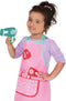 SES - Petits Pretenders - Verkleedkledingset kapper - met schort, kam, fohn en kapper producten