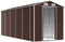 vidaXL - Tuinschuur - 191x470x198 - cm - gegalvaniseerd - staal - bruin