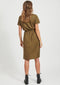 VILA VISAFINA S/S SHIRT DRESS - Dames Jurk - Totale lengte 105 cm bij maat S - Maat S