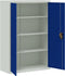 vidaXL - Kantoorkast - 90x40x140 - cm - metaal - grijs - en - blauw