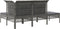 vidaXL - 4-delige - Loungeset - met - kussens - poly - rattan - grijs