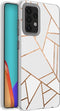 iMoshion Hoesje Geschikt voor Samsung Galaxy A52 (4G) / A52s / A52 (5G) Hoesje Siliconen - iMoshion Design hoesje - Wit / Meerkleurig / Goud / White Graphic