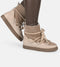 PS Poelman MIA - Dames Snowboots - Suède met schapenwol - Taupe