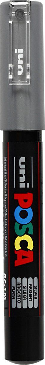 Verfstift posca pc1mc ef zilver