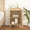 vidaXL - Nachtkastje - 40x35x70 - cm - bewerkt - hout - sonoma - eikenkleurig