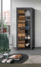 Furnilux Jam - Vitrinekast - Tijdloos design - Bruin - 35x159x60cm