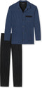 Schiesser Heren Pyjama - Royal - V Hals - Doorknoop - Maat XL