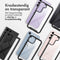iMoshion Hoesje Geschikt voor Samsung Galaxy A14 (5G) / A14 (4G) Hoesje - iMoshion 360° Full Protective Case - Zwart / Transparant