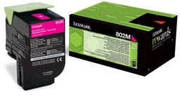 Lexmark 802M - Toner - 1.000 pagina's - Magenta