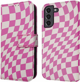 iMoshion Hoesje Geschikt voor Samsung Galaxy S21 Hoesje Met Pasjeshouder - iMoshion Design Bookcase smartphone - Roze / Retro Pink
