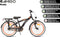 AMIGO Roady Jongensfiets 20 Inch - Kinderfiets voor 6 tot 8 Jaar - 110-125 cm - Zwart/Oranje