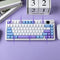 EPOMAKER Aula F75 MAX - Mechanisch Draadloos Toetsenbord - RGB - 75% - QWERTY - Wit/Blauw