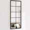 vidaXL - Wandspiegel - 100x40 - cm - metaal - zwart