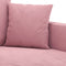 vidaXL - Tweezitsbank - 120 - cm - fluweel - roze
