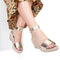 POSH by Poelman DADU - Dames Sandalen - Gespsluiting - Goud - Maat 41