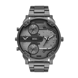 Diesel DZ7487 - Heren Horloge 54mm - Grijze sunray-wijzerplaat - Grijs