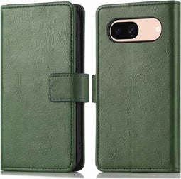 imoshion Google Pixel 8a - Luxe Bookcase - Ruimte voor 3 pasjes - Groen