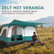 Coast Familietent - 2 Kamers - 2 Ingangen - 320 x 210 x 180 cm - Groen