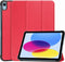Just in Case 4827411 - Draaibare Tablethoes - 360 graden bescherming - Rood voor Apple iPad 10.9 (2022/2024)