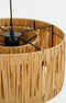Mica Decorations Elisa Hanglamp - H30 x Ø35 cm - Raffia - Lichtbruin