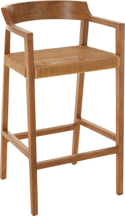 J-Line barstoel Emma Teak - hout - bruin