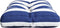 vidaXL - Palletkussen - gestreept - 50x40x12 - cm - stof - blauw - en - wit