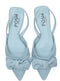 POSH by Poelman LOA Slingbacks - Dames - Blokhak 1.5 cm - Licht denim