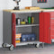vidaXL - Gereedschapskast - op - Wielen - met - Vergrendeling - Rood - 75x45x85 - cm - Staal