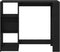 vidaXL - Bartafel - met - Plank - Zwart - Eikenhout - 102,5x46x103,5 - cm - Engineered - Hout