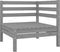 vidaXL - 3-delige - Loungeset - massief - grenenhout - grijs