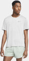 Nike Dri-FIT Miler - Sportshirt Heren - Korte mouw - White/Reflective Silv